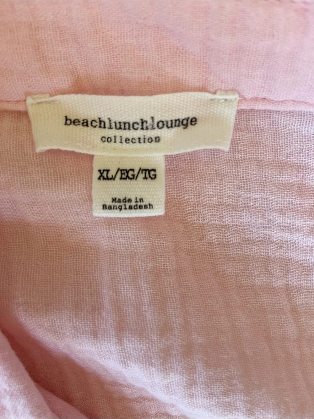 beachlunchlounge Lexi Gauze Top in Pale Pink